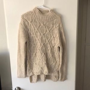 Oversized cream sweater